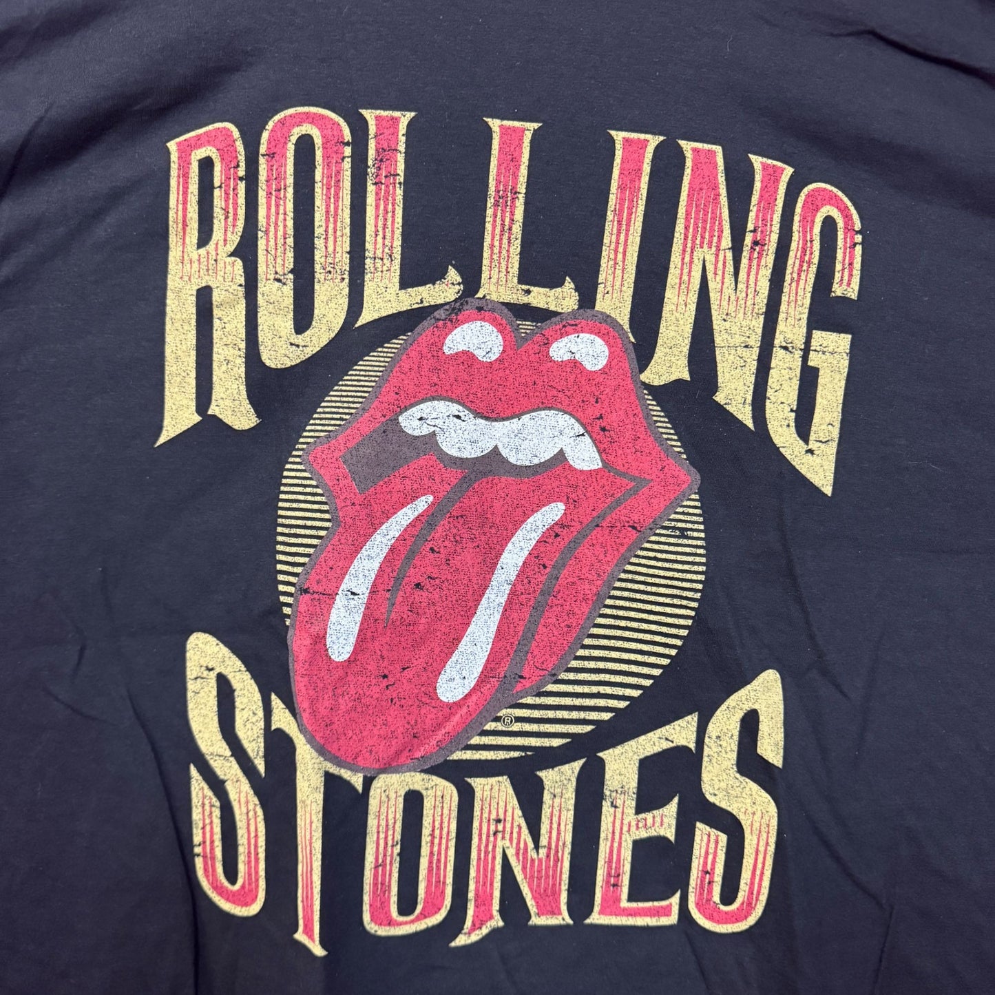 The Rolling Stones Hot Lips Logo Rock n Roll Band Tee 2XL