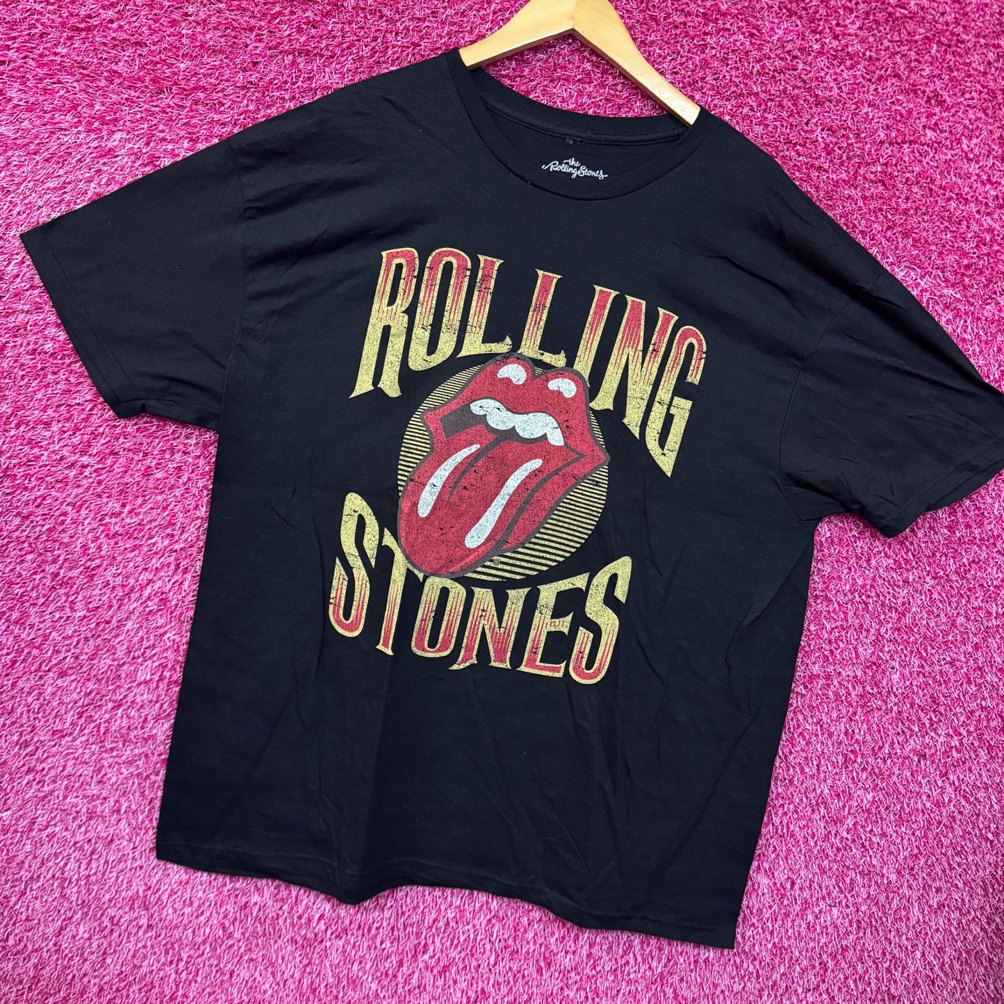 The Rolling Stones Hot Lips Logo Rock n Roll Band Tee 2XL