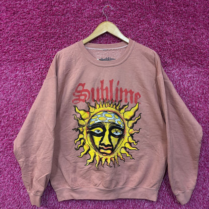 Sublime 40 oz to Freedom Cover Ska Band Crewneck Sweater M