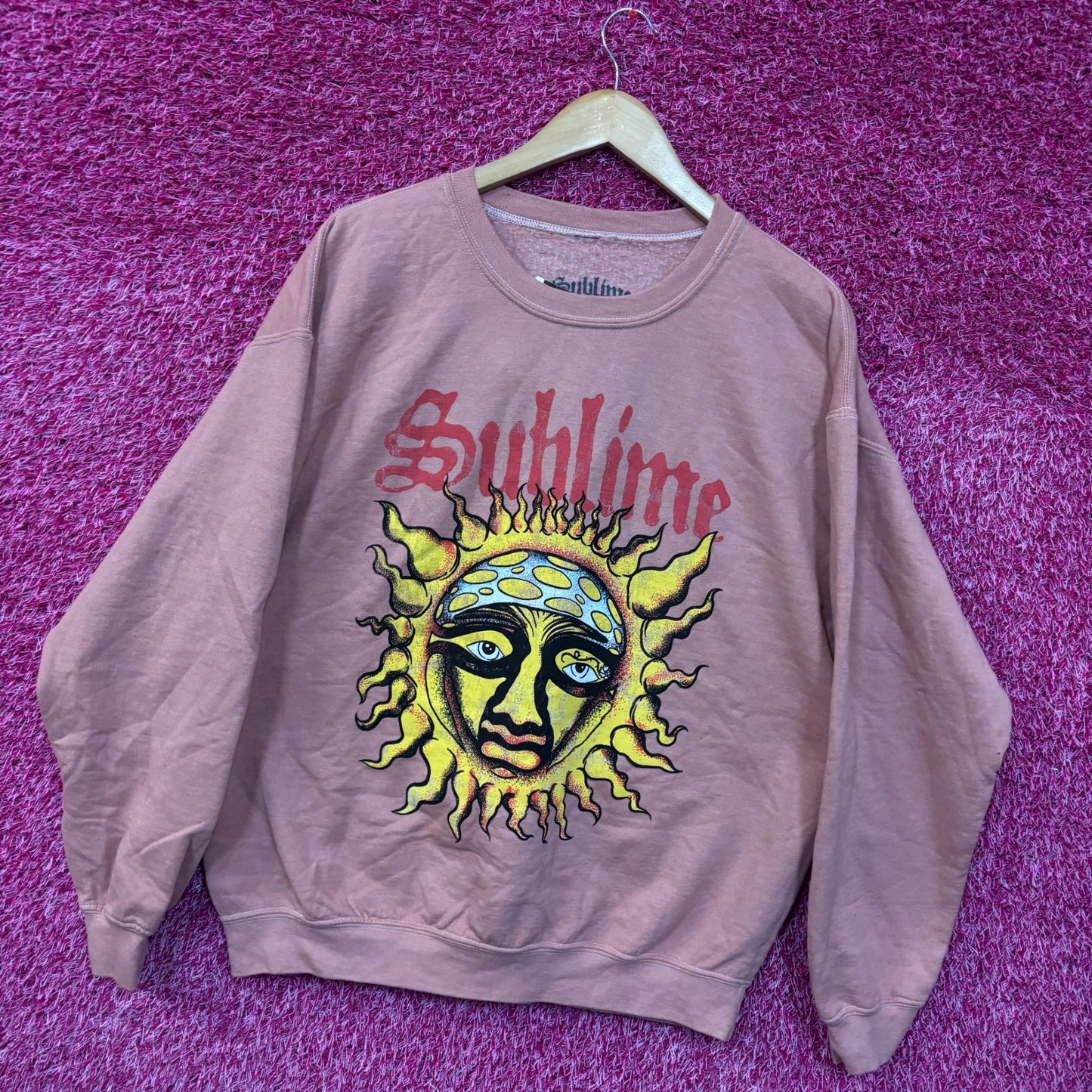 Sublime 40 oz to Freedom Cover Ska Band Crewneck Sweater M