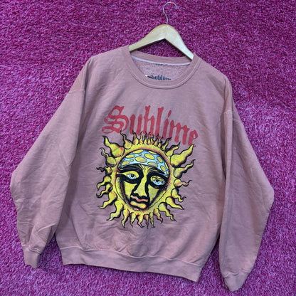 Sublime 40 oz to Freedom Cover Ska Band Crewneck Sweater M