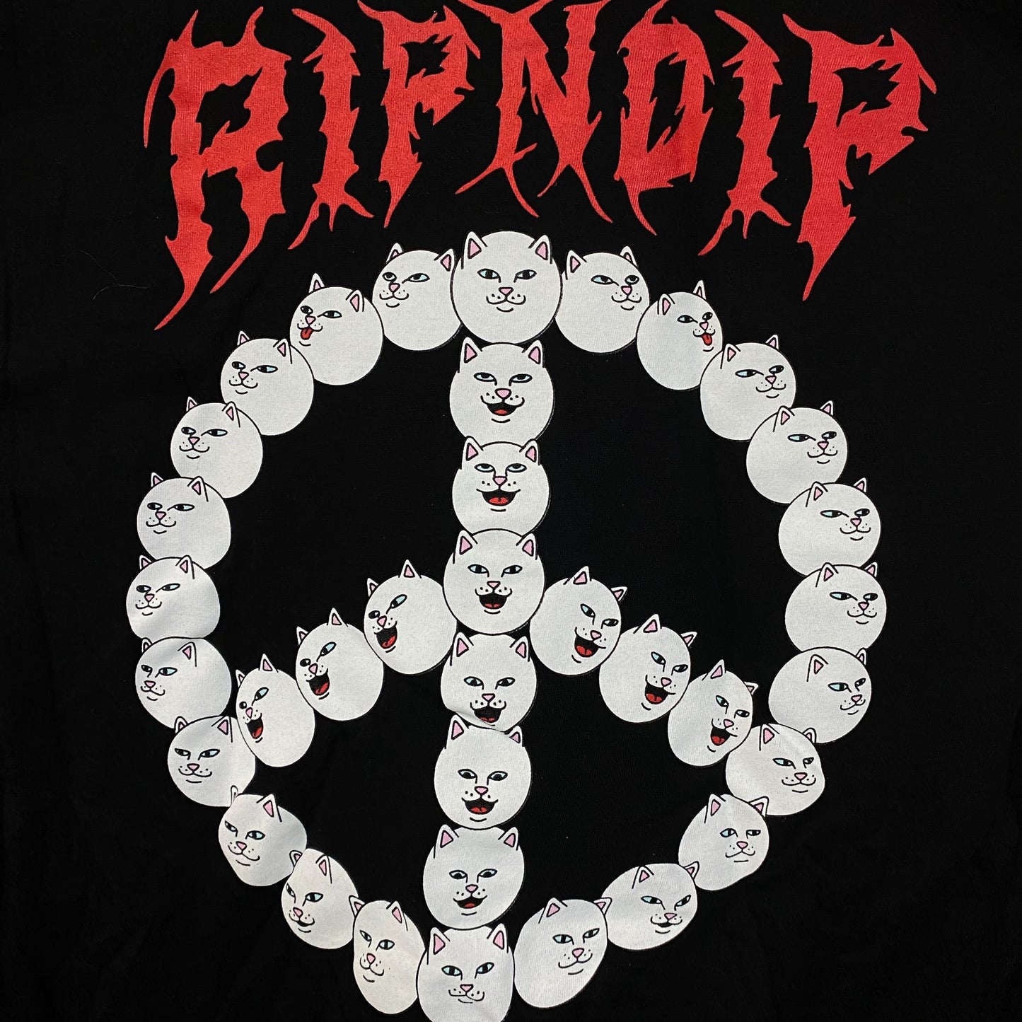 RIPNDIP Expression Peace Sign Lord Nermal T-Shirts Small