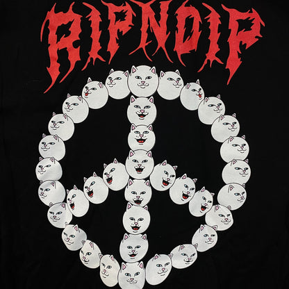 RIPNDIP Expression Peace Sign Lord Nermal T-Shirts Small