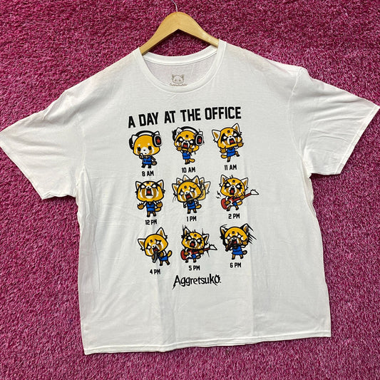 Aggretsuko Retsuko A Day At The Office T-Shirt 2XL
