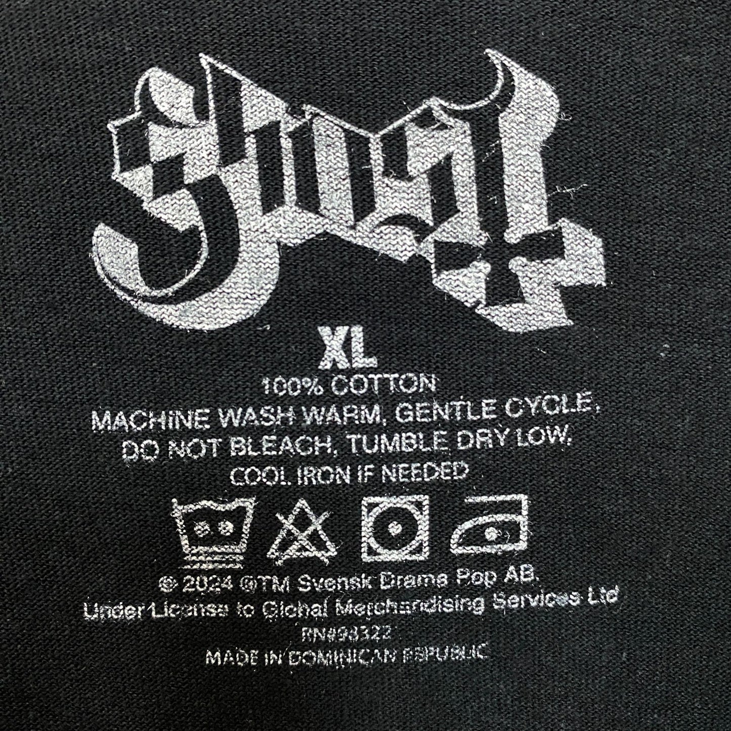 Ghost Cardinal Copia Flaming Face Heart Hypnosis Graphic Design T-Shirt XL