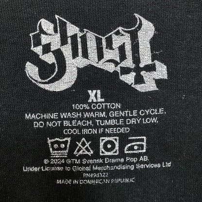 Ghost Cardinal Copia Flaming Face Heart Hypnosis Graphic Design T-Shirt XL