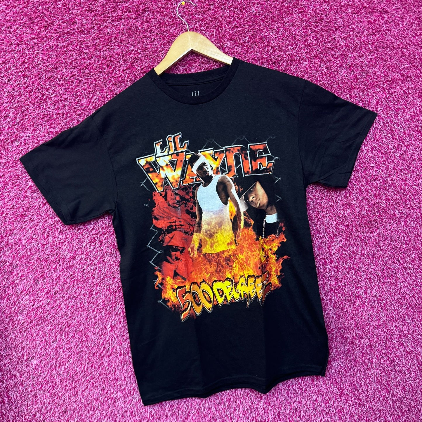 Lil Wayne 500 Degreez Album Art  Money Records Rap Tee M