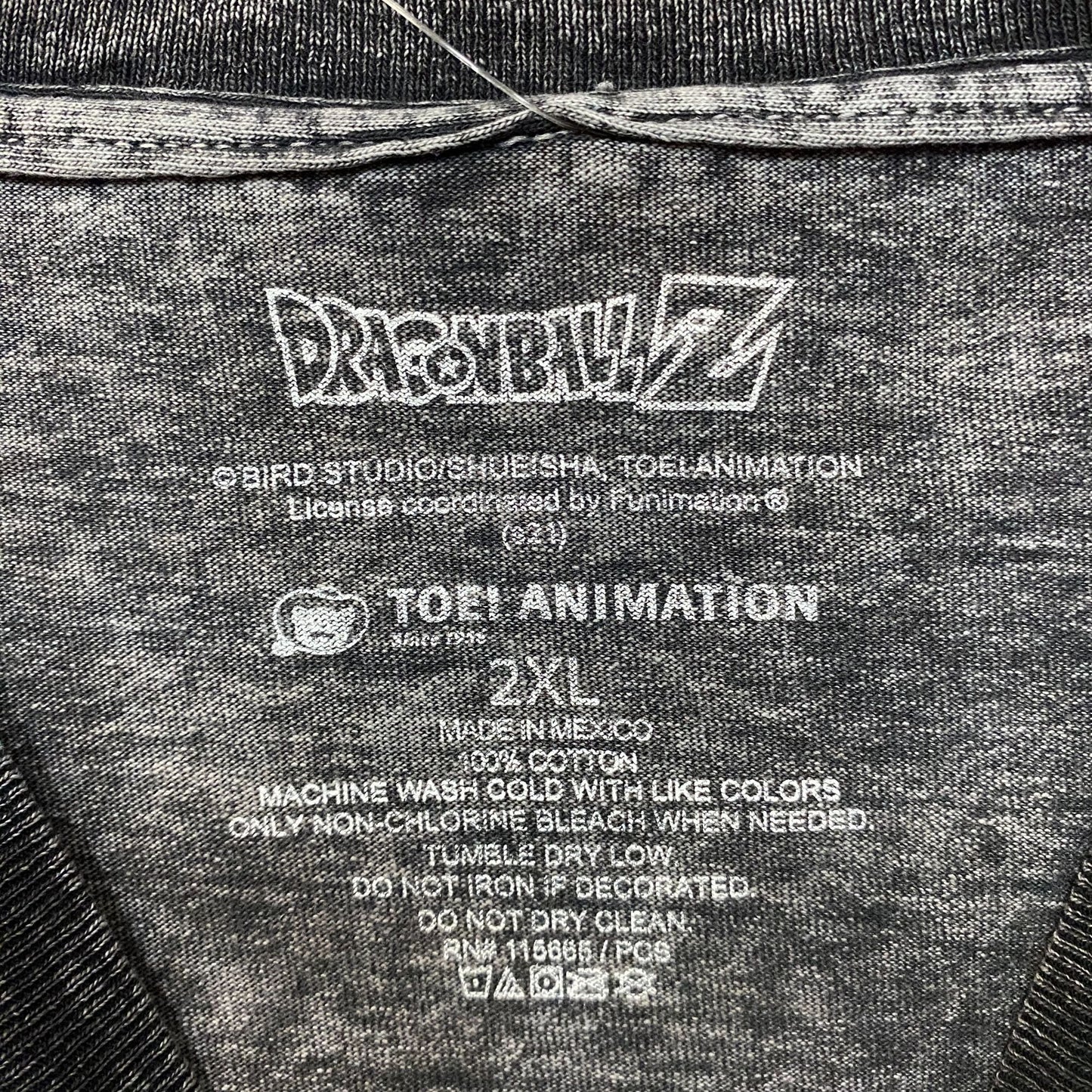 Dragon Ball Z Vegeta T-Shirt Extra Wide 2XL