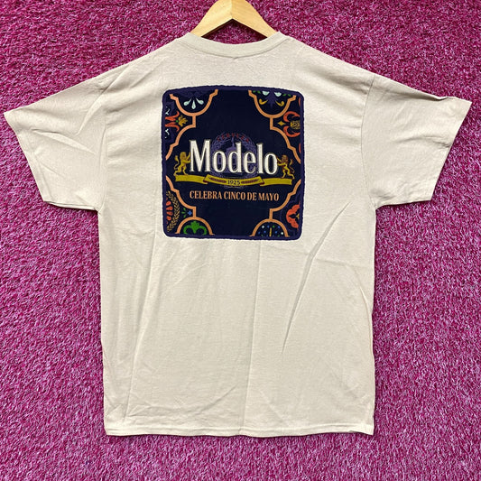 Cerveza Modelo Celebrate Cinco de Mayo Beer Promo T-Shirt L
