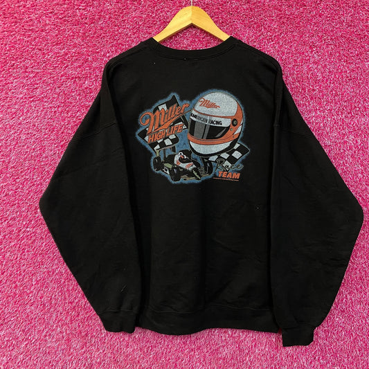 Junk Food Miller High Life Racing Pit Flea Market Fleece size Large