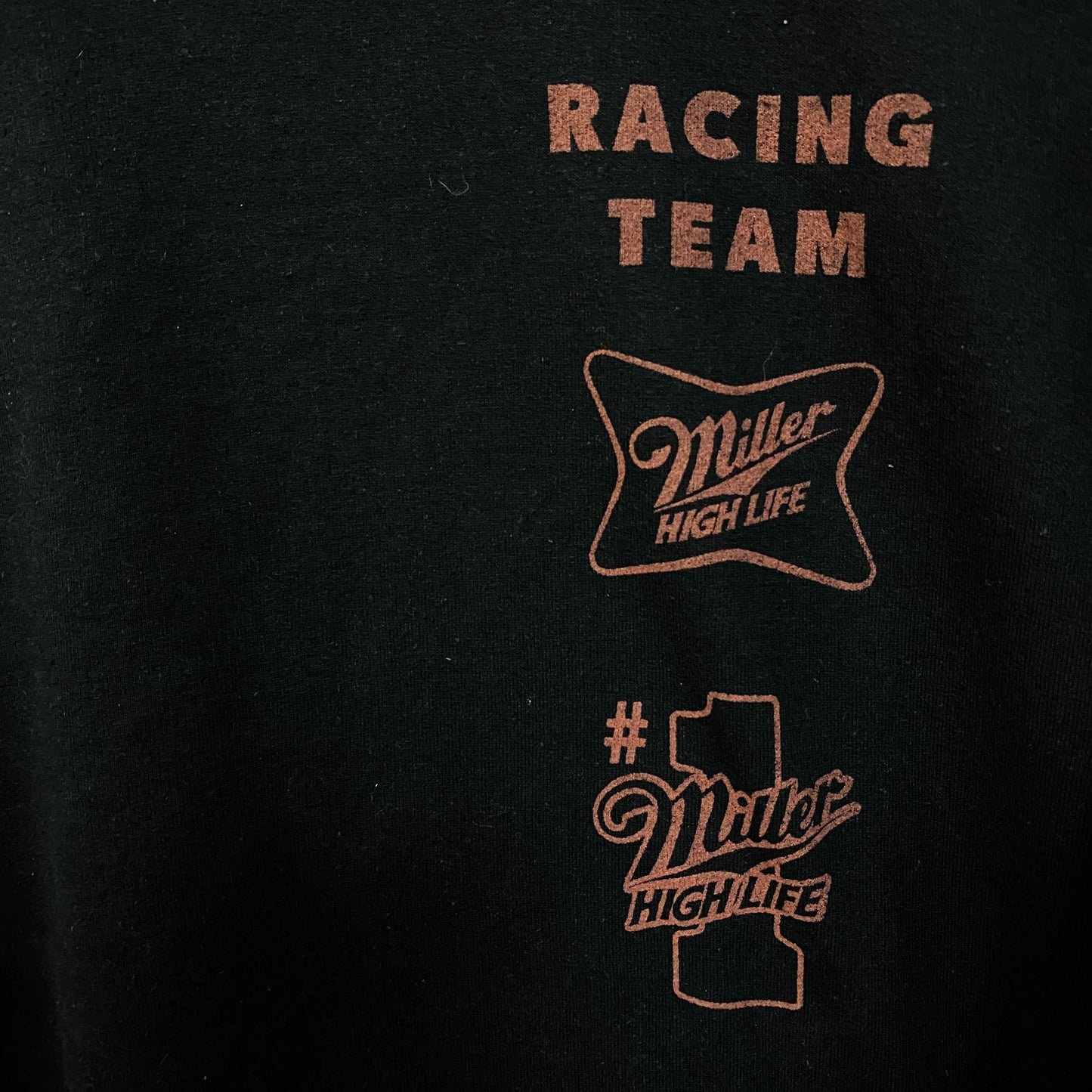 Junk Food Miller High Life Racing Pit Flea Market Fleece size Large