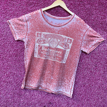 Budweiser King Of Beer 1980'S Vintage Style Logo Graphic T-Shirt Large