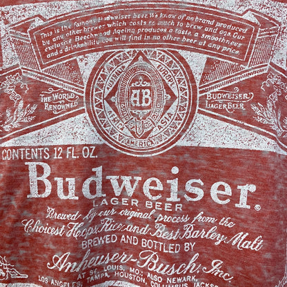 Budweiser King Of Beer 1980'S Vintage Style Logo Graphic T-Shirt Large