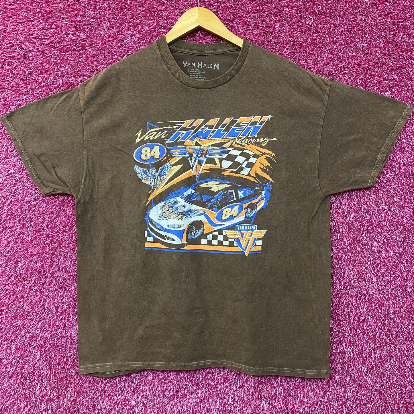 Van Halen Nascar Racing Car Graphic Design T-Shirt XL