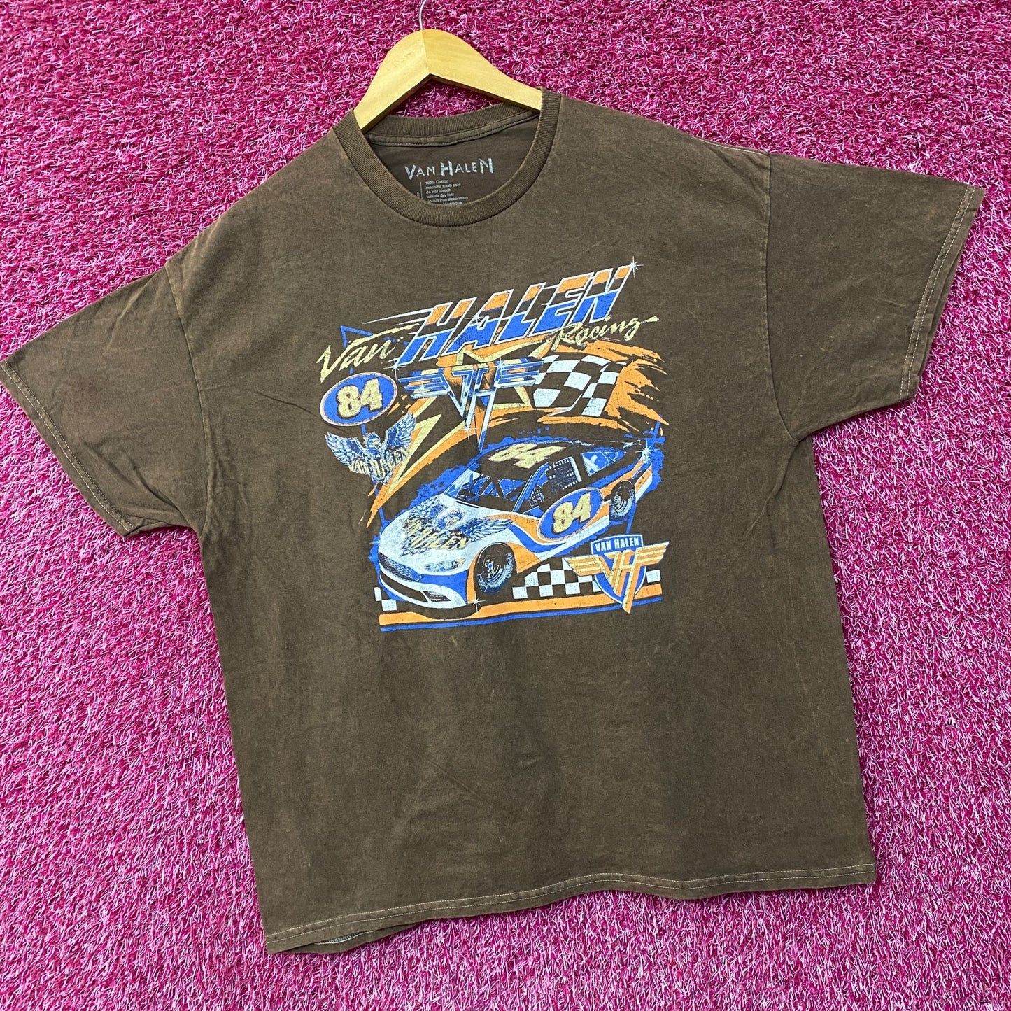 Van Halen Nascar Racing Car Graphic Design T-Shirt XL