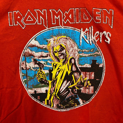 Iron Maiden Killers Album Cover Artwork Red T-Shirt XXL