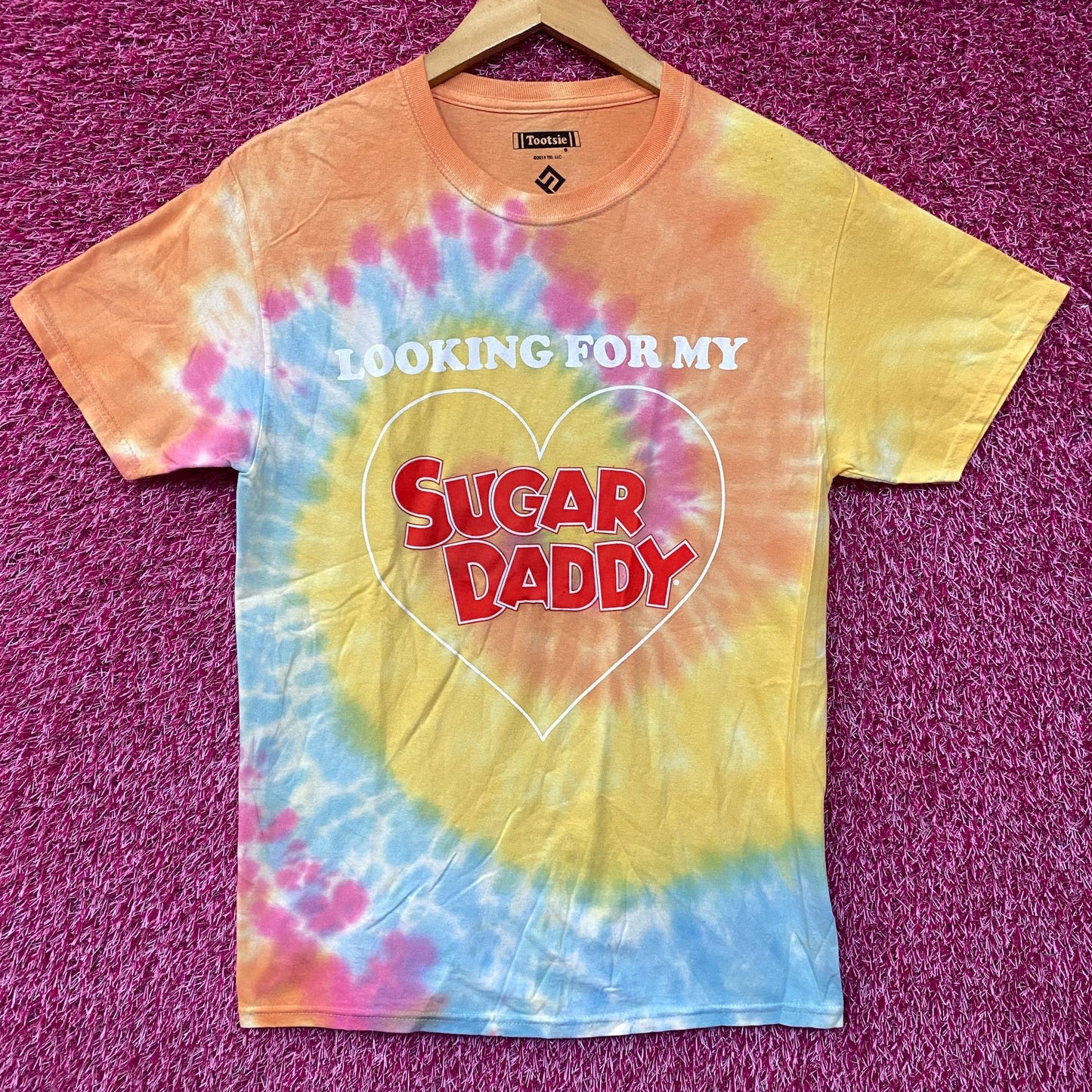 Tootsie Sugar Daddy Tie Dye T-Shirt Small
