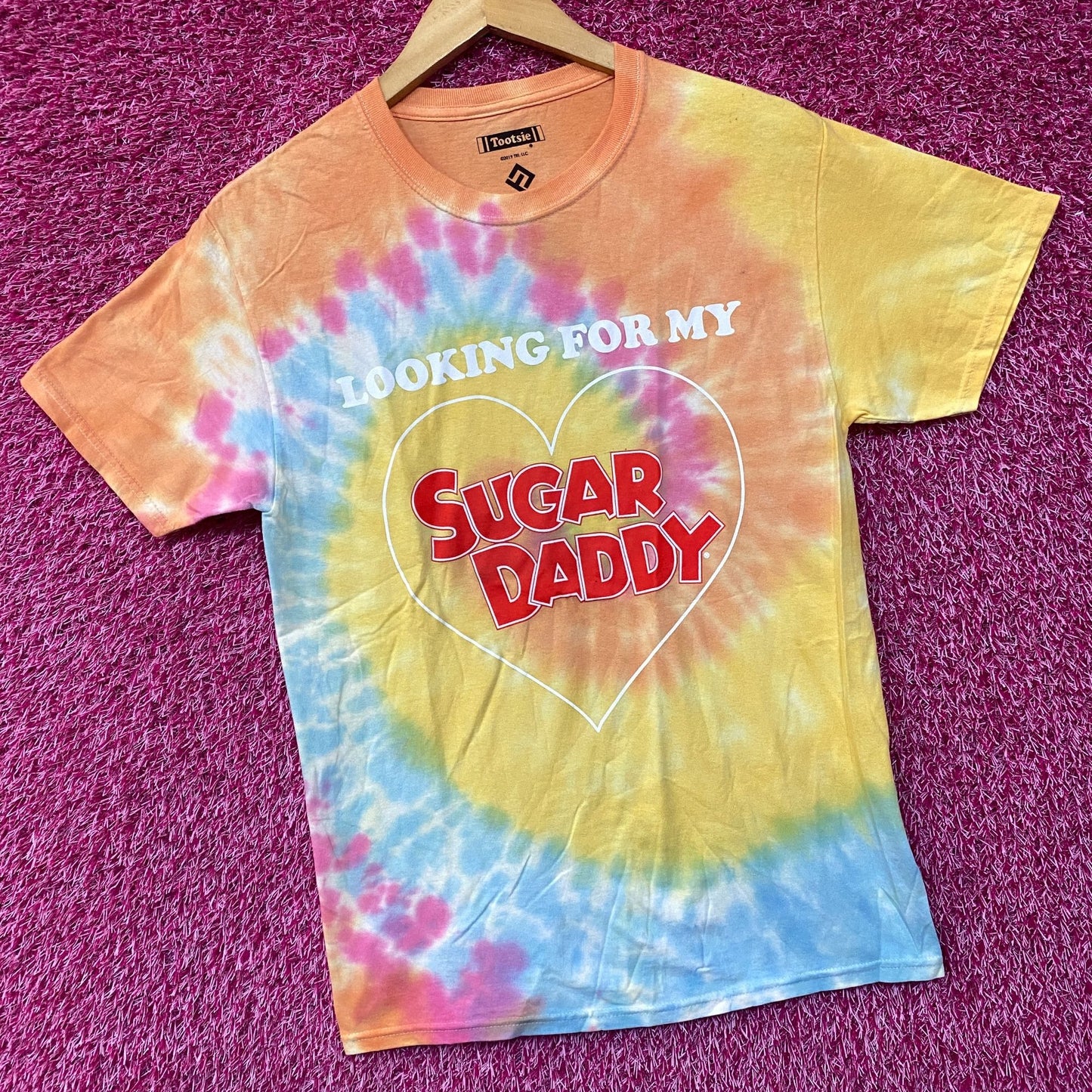 Tootsie Sugar Daddy Tie Dye T-Shirt Small