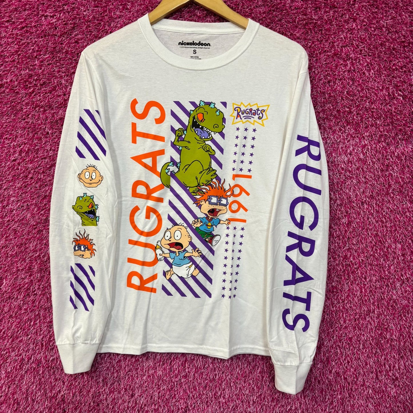 Nickelodeon Rugrats 1991 Cartoon Long Sleeve T-Shirt Small