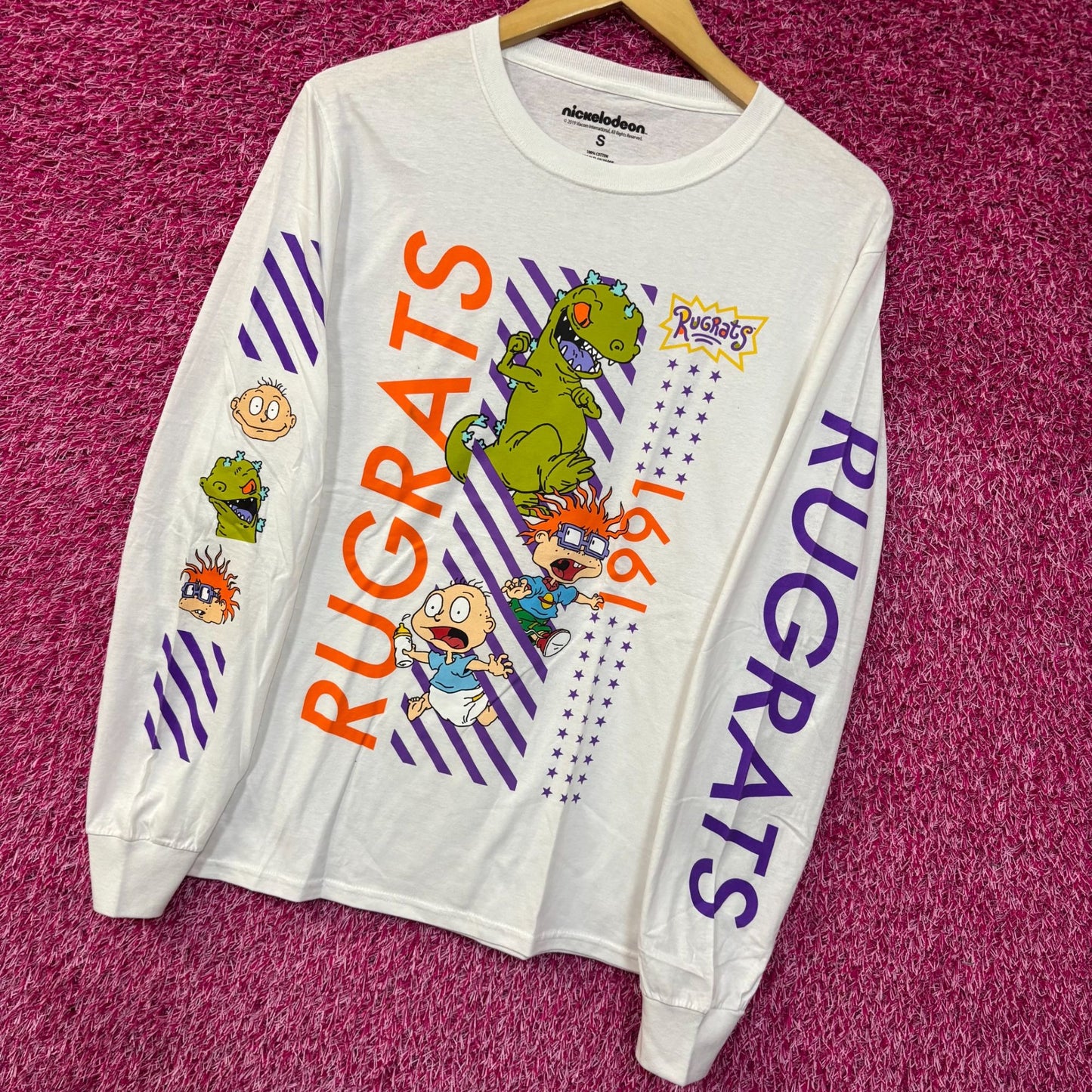 Nickelodeon Rugrats 1991 Cartoon Long Sleeve T-Shirt Small