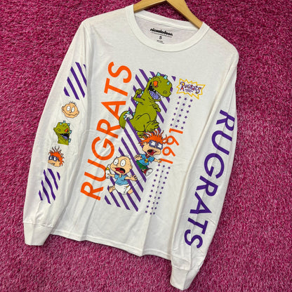 Nickelodeon Rugrats 1991 Cartoon Long Sleeve T-Shirt Small