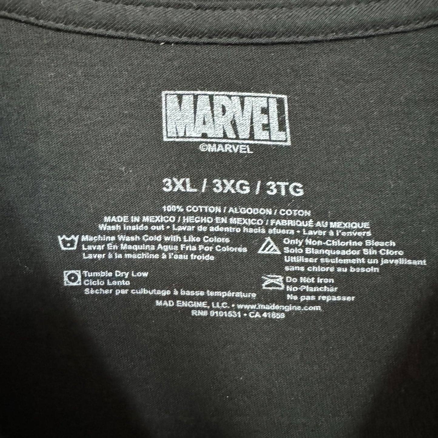 Marvel's Wolverine T-shirt size 3XL