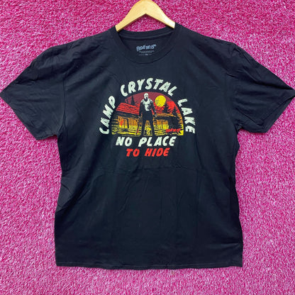 Friday The 13th Jason Camp Crystal Lake No Place To Hide T-Shirt 2XL