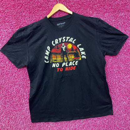 Friday The 13th Jason Camp Crystal Lake No Place To Hide T-Shirt 2XL