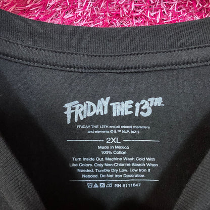 Friday The 13th Jason Camp Crystal Lake No Place To Hide T-Shirt 2XL