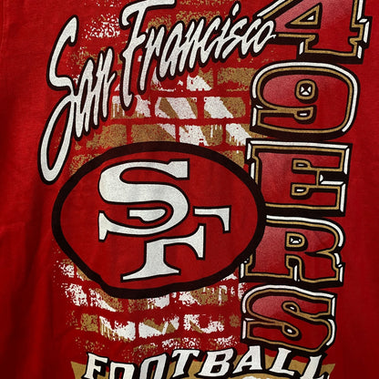 Junk Food Clothing Women's NFL San Francisco 49ers Brick Vintage T-Shirt Small