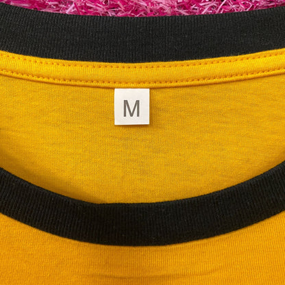 Corvette Checkered Pattern Yellow T-Shirt Medium