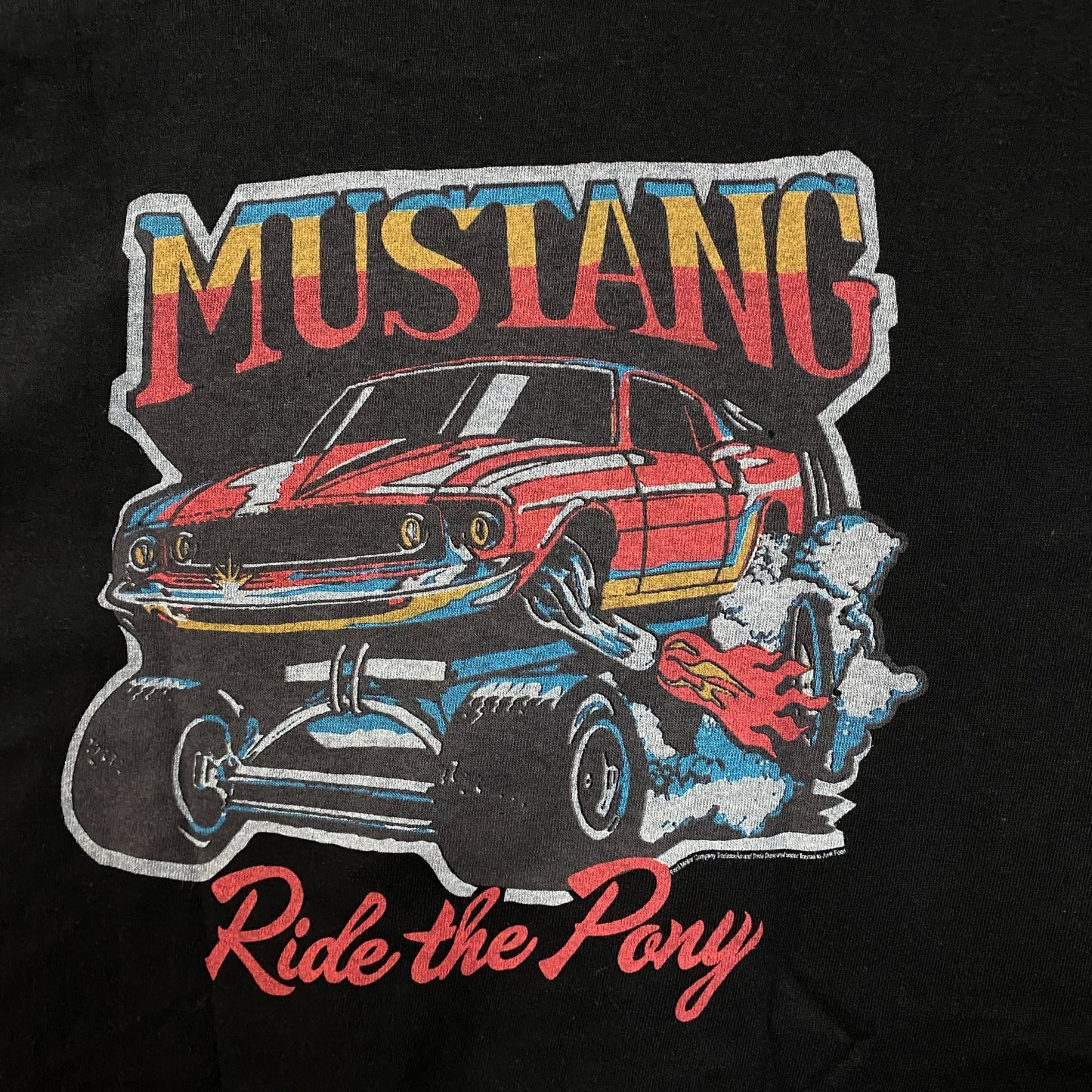 Mustang Ride the Pony Tshirt size medium