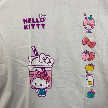 Sanrio Hello Kitty Boba Tea & Strawberry Milkshake T-Shirt Size XL