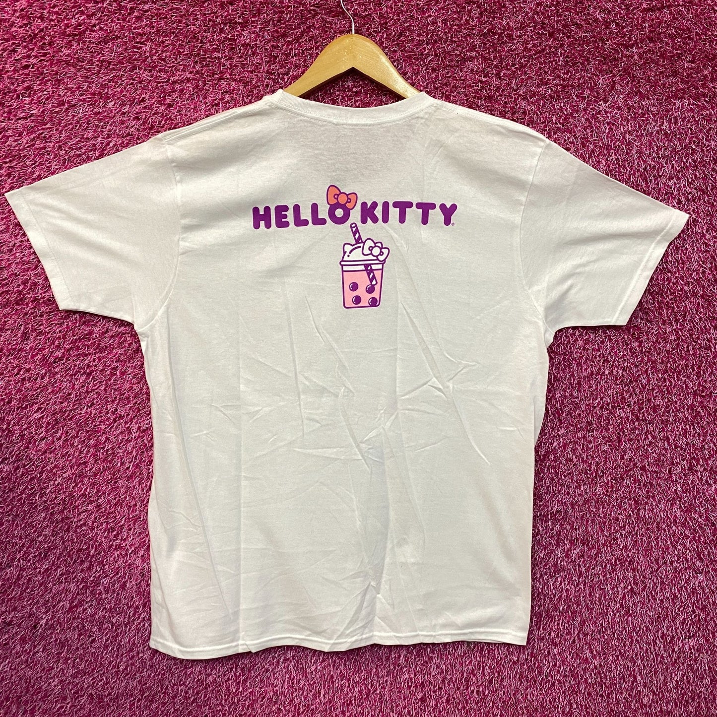 Sanrio Hello Kitty Boba Tea & Strawberry Milkshake T-Shirt Size XL