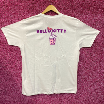 Sanrio Hello Kitty Boba Tea & Strawberry Milkshake T-Shirt Size XL