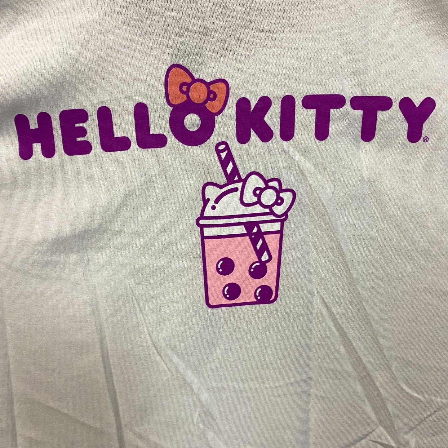 Sanrio Hello Kitty Boba Tea & Strawberry Milkshake T-Shirt Size XL