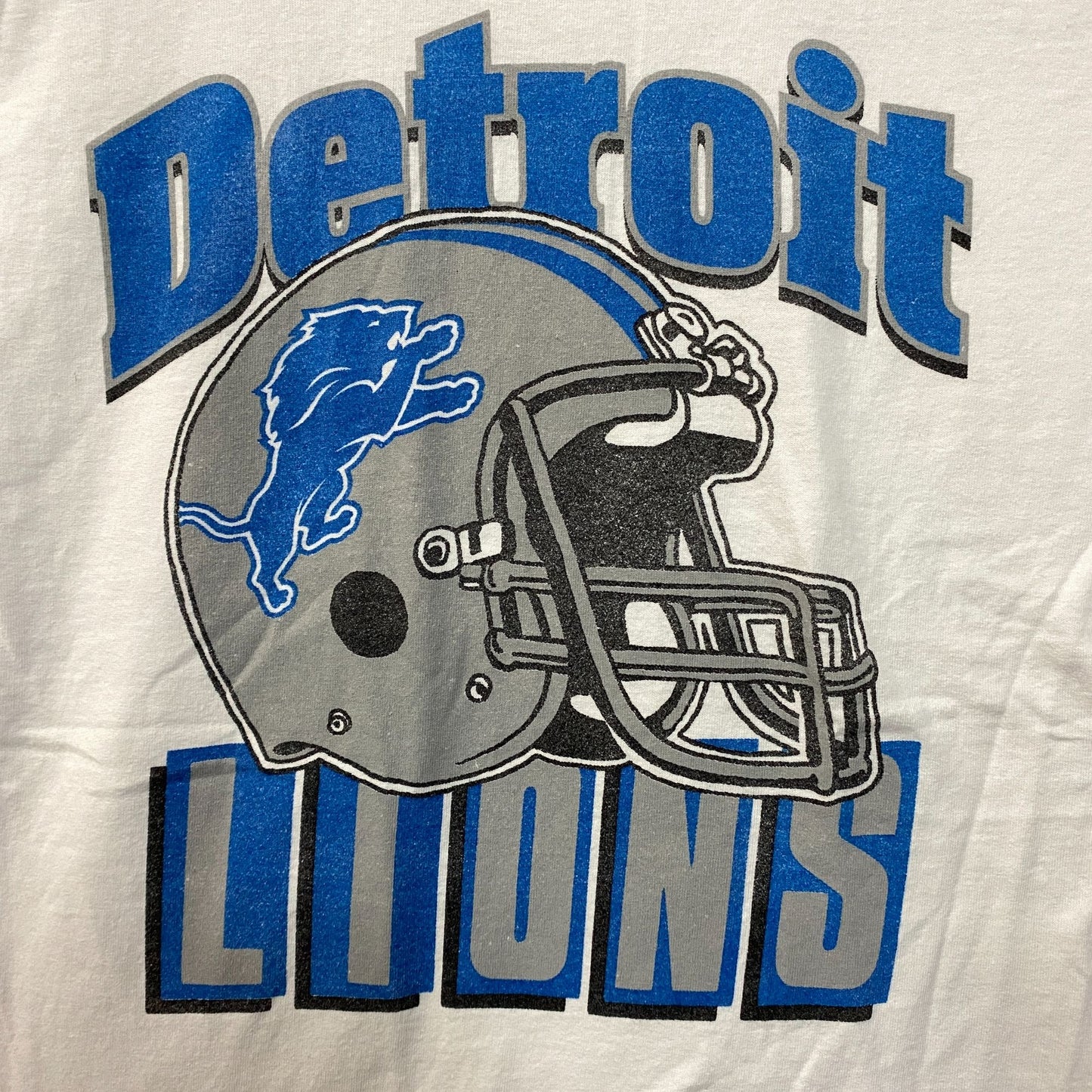Junk Food Clothing NFL Detroit Lions Throwback Helmet Logo T-Shirt Small