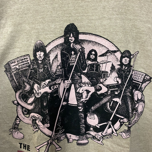 Ramones Belgique Concert Art Graphic T-shirt XL