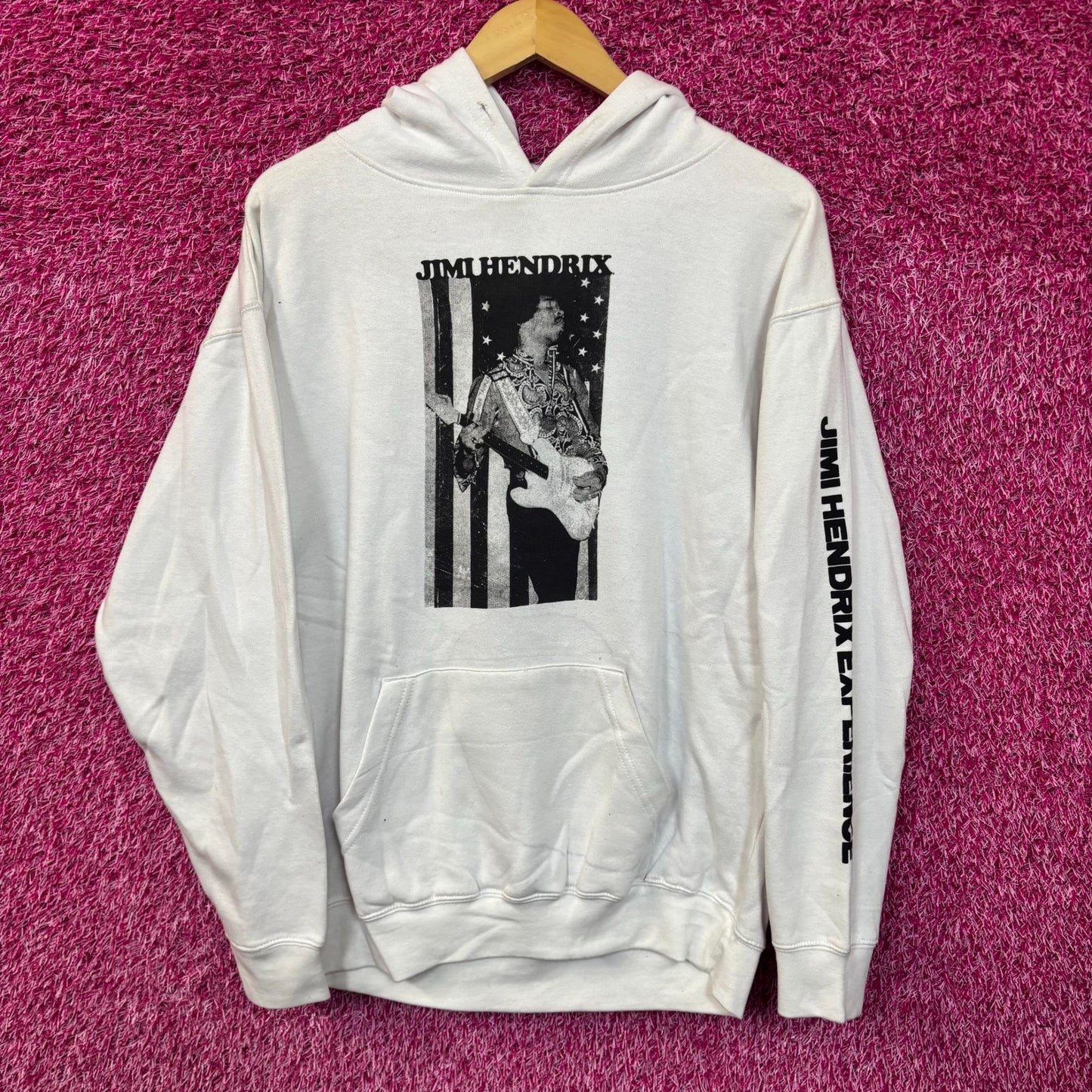 Jimi Hendrick White Hoodie Medium