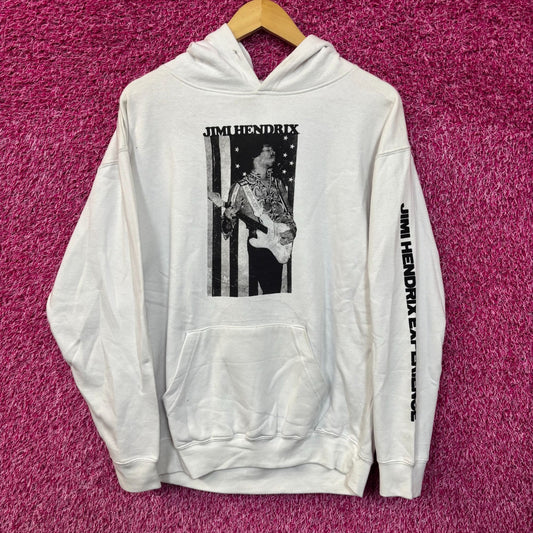 Jimi Hendrick White Hoodie Medium
