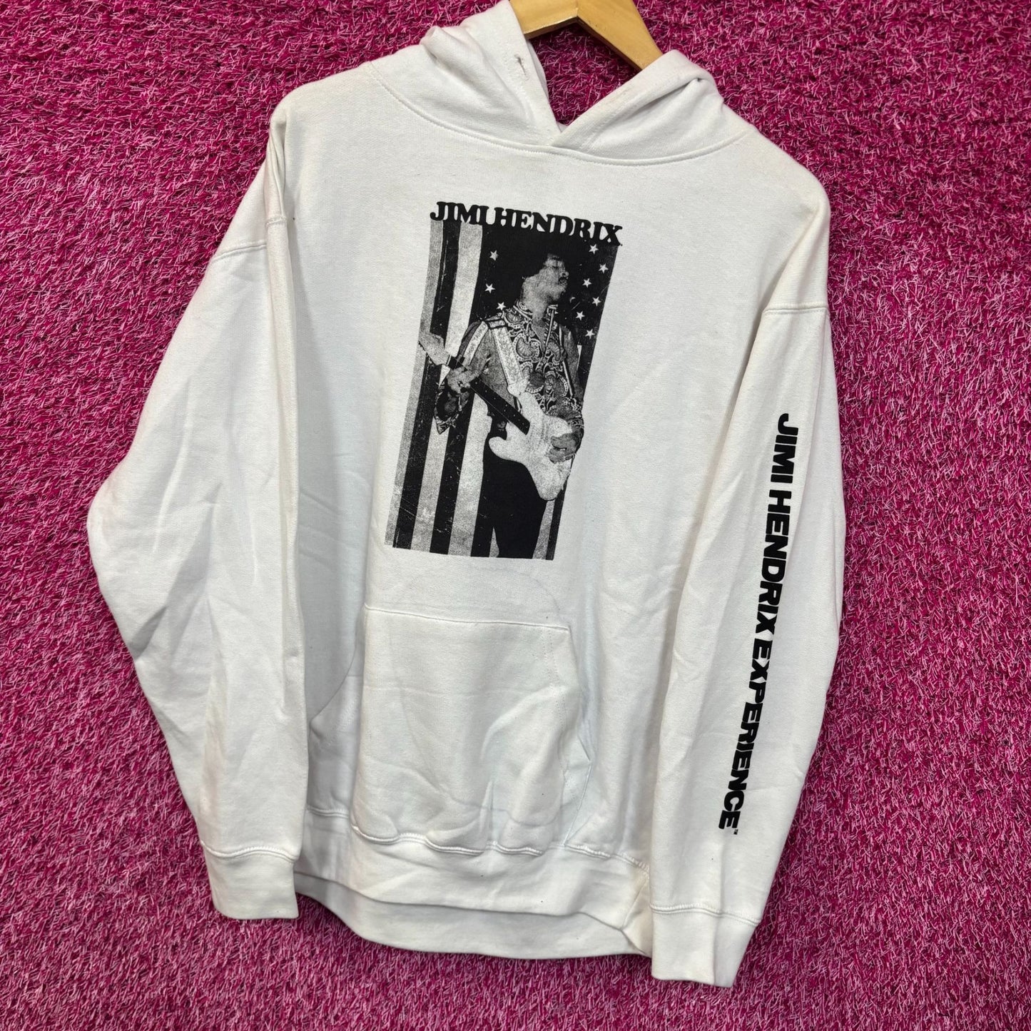 Jimi Hendrick White Hoodie Medium