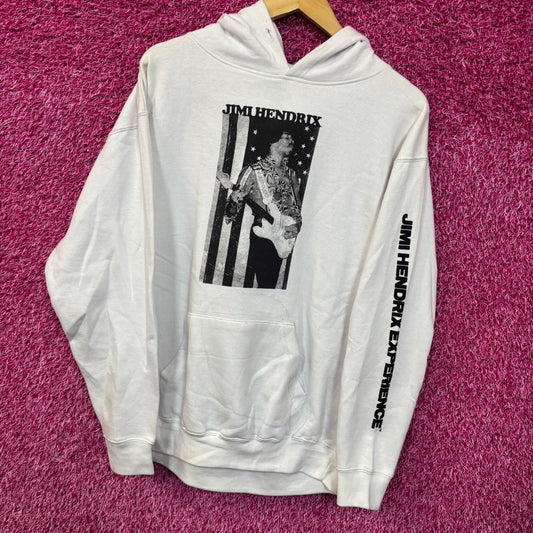 Jimi Hendrick White Hoodie Medium