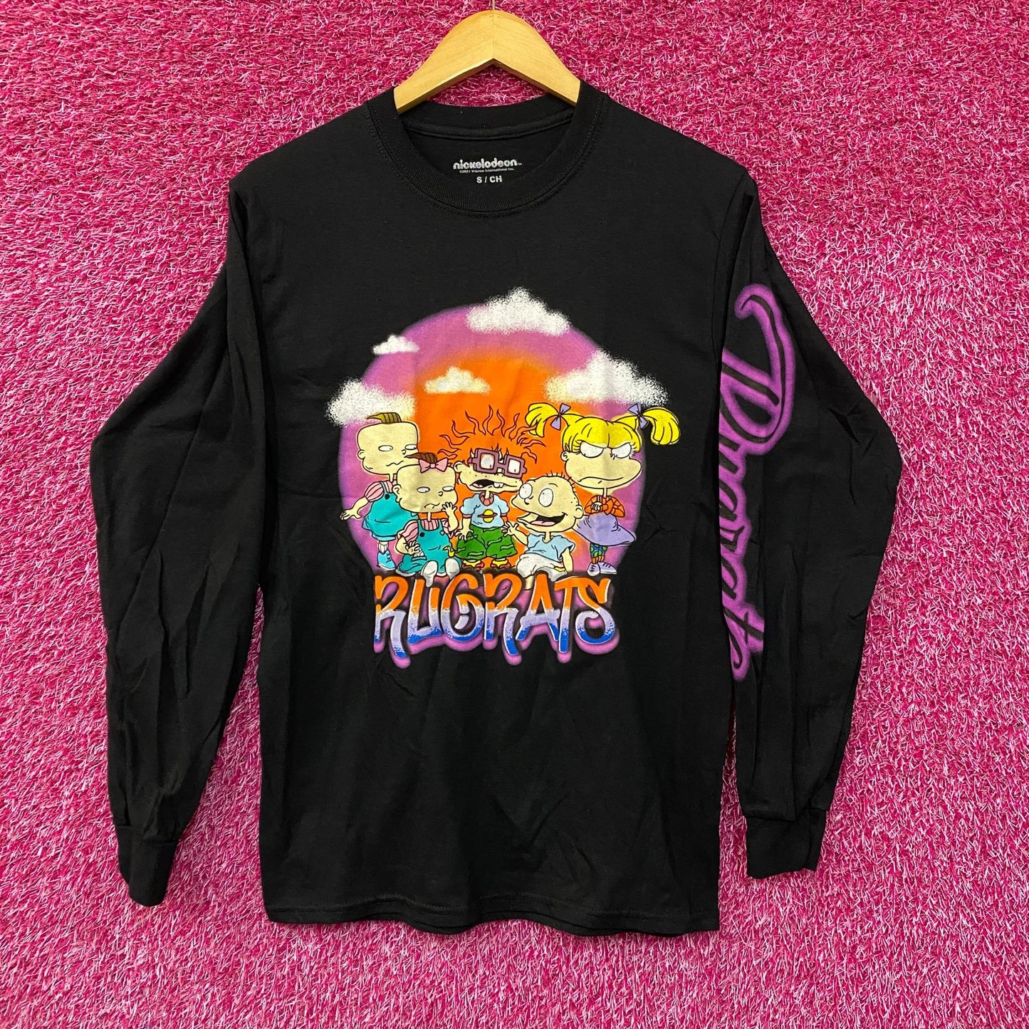 Nickelodeon Rugrats Graphic Design Long Sleeve T-Shirt Small