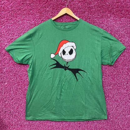 The Nightmare Before Christmas Jack Skellington Santa Hat T-Shirt 2XL