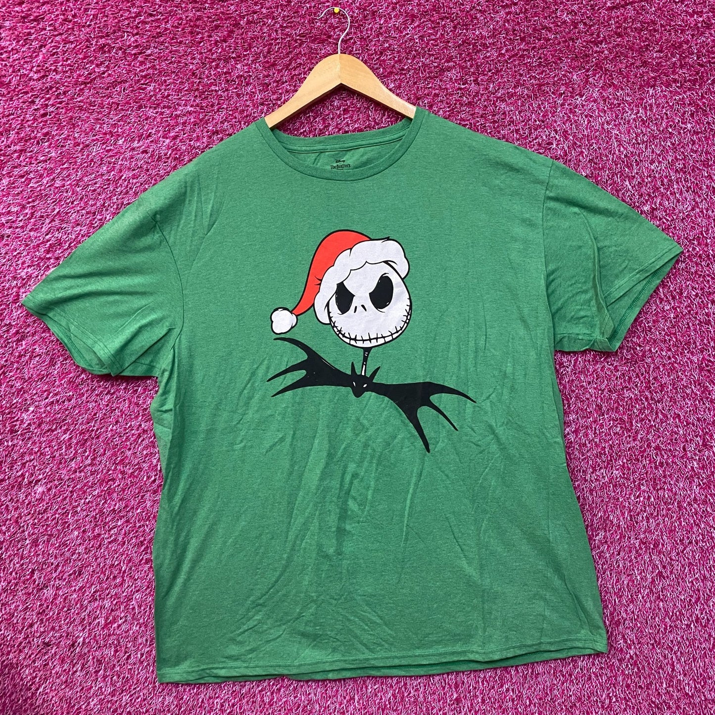 The Nightmare Before Christmas Jack Skellington Santa Hat T-Shirt 2XL