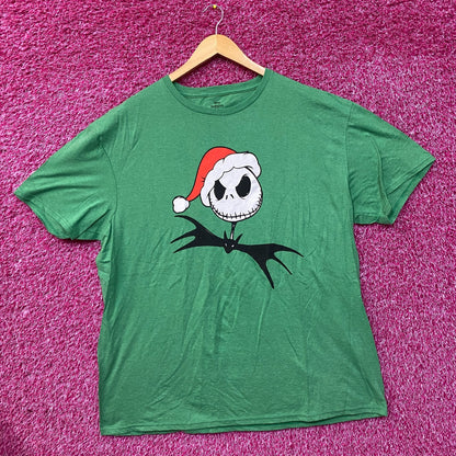 The Nightmare Before Christmas Jack Skellington Santa Hat T-Shirt 2XL