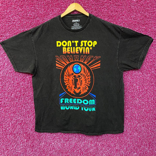 Journey Don't Stop Believin Freedom World Tour T-Shirt 2XL