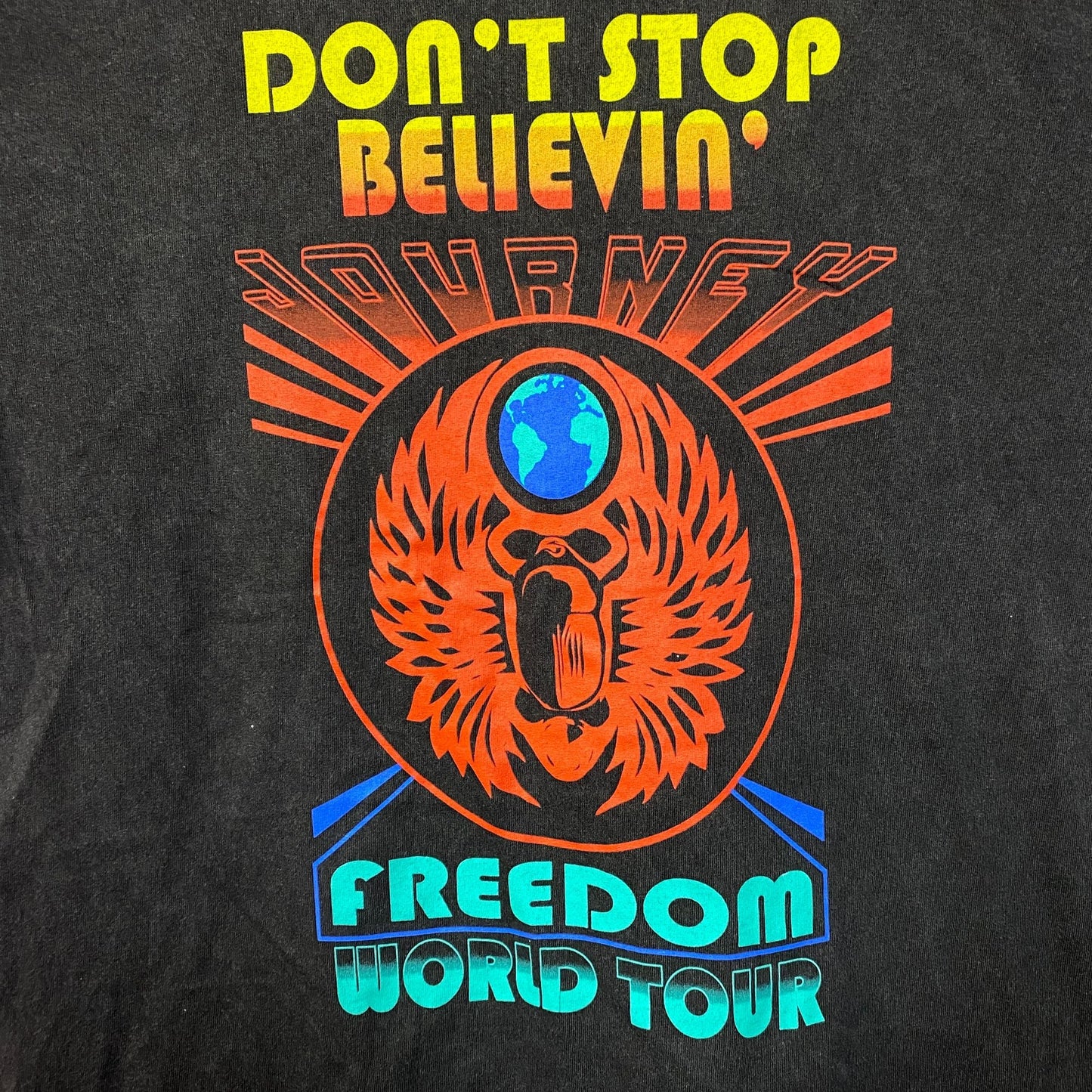 Journey Don't Stop Believin Freedom World Tour T-Shirt 2XL