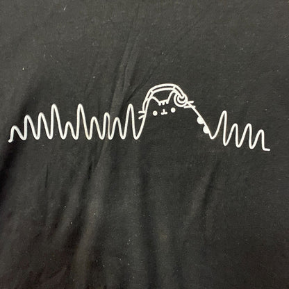 DJ Pusheen Beat da Beat Up Kawaii Pusheen The Cat Crop Top Small