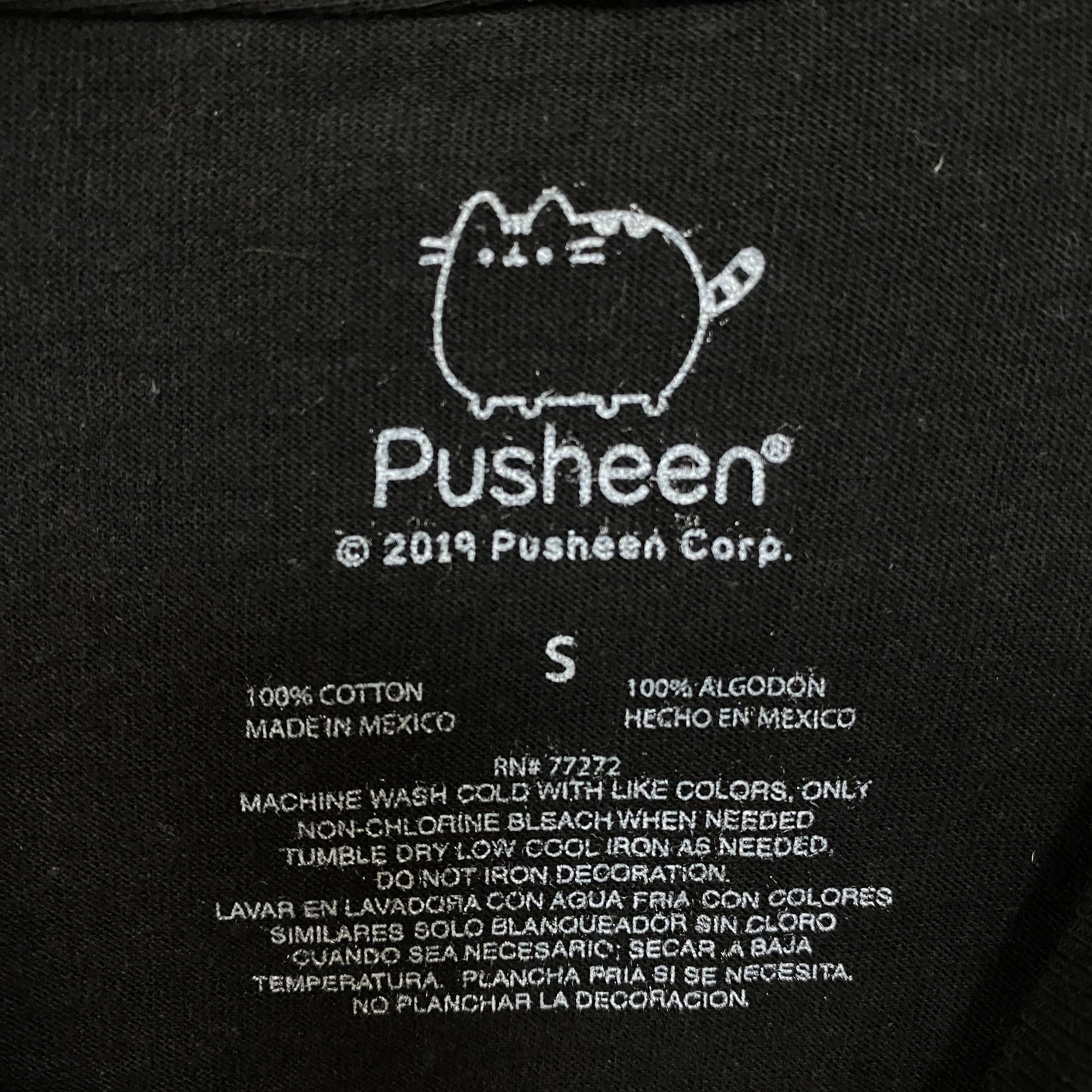 DJ Pusheen Beat da Beat Up Kawaii Pusheen The Cat Crop Top Small